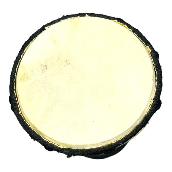 Handmade Small Djembe Drum 8" Tall  x 5.25" Wide - Picture 3 of 7